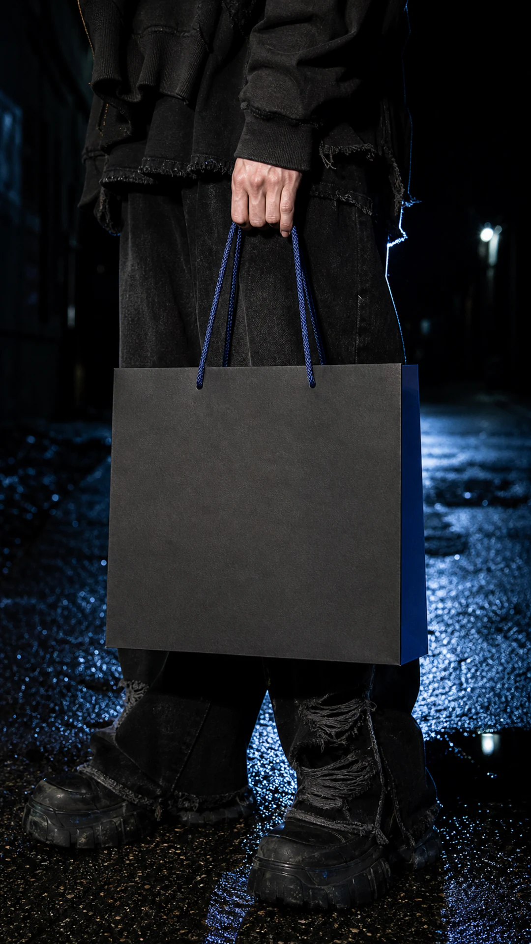 LogoFuse clothing brand logo motion preview on streetwear packaging